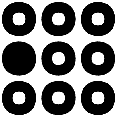 Dial Pad Center Left Icon from Flex Remix Set