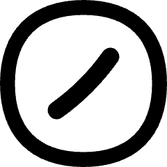 Division Slash Circle Icon from Flex Remix Set