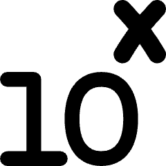 Exponent Number Icon from Flex Remix Set