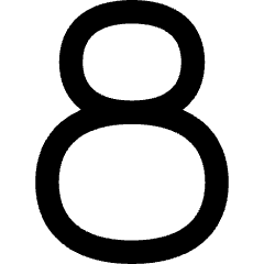 Number Eight Icon from Flex Remix Set