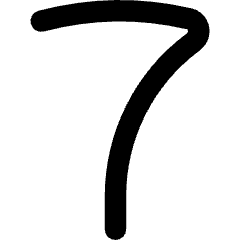 Number Seven Icon from Flex Remix Set