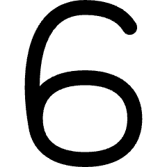 Number Six Icon from Flex Remix Set