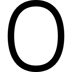 Number Zero Icon from Flex Remix Set