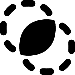 Pathfinder Circle Intersect Icon from Flex Remix Set