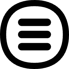 Hamburger Menu Circle Icon from Flex Remix Set