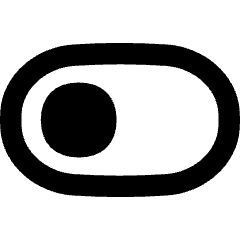 Horizontal Toggle Button Single Left Icon from Flex Remix Set