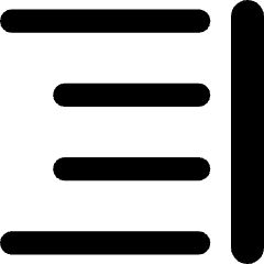 Align Right 2 Icon from Flex Remix Set