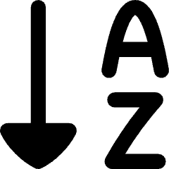 Ascending Alphabetical Order Icon from Flex Remix Set