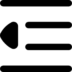 Decrease Indent Icon from Flex Remix Set