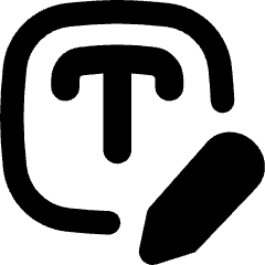 Edit Text Write Filled Icon from Flex Remix Set