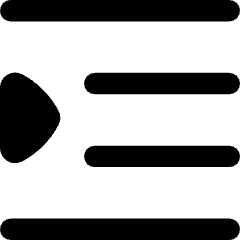 Increase Indent Icon from Flex Remix Set