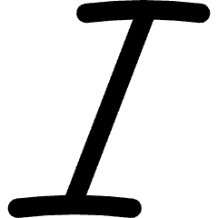 Italic Text Icon from Flex Remix Set