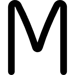 Monospace Font Icon from Flex Remix Set