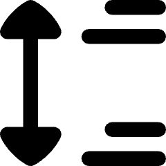 Paragraph Spacing Icon from Flex Remix Set