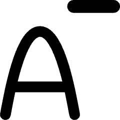 Smaller Text Minus Size Icon from Flex Remix Set
