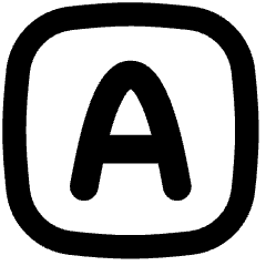 Text Square Icon from Flex Remix Set