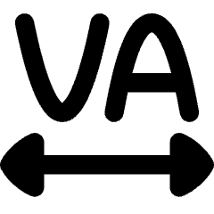 Text Tracking Icon from Flex Remix Set