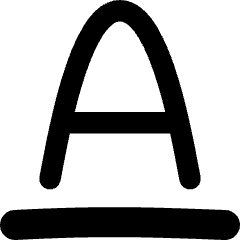 Underline Text 2 Icon from Flex Remix Set