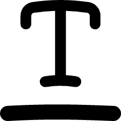Underline Text 3 Icon from Flex Remix Set