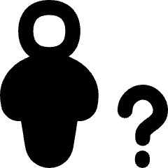 User Full Body Question Query Icon from Flex Remix Set