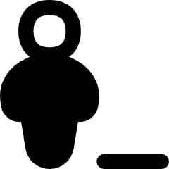 User Full Body Remove Subtract Icon from Flex Remix Set