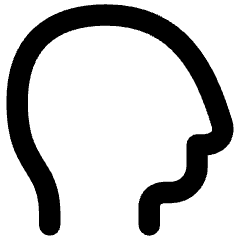 User Head Side Icon from Flex Remix Set