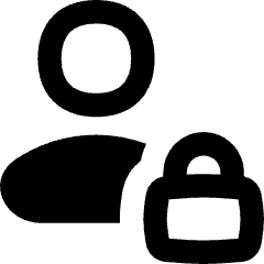User Lock Privacy Icon from Flex Remix Set