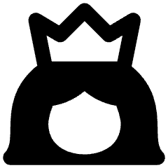 User Queen Crown Icon from Flex Remix Set