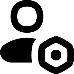 User Setting Bolt Nut Icon from Flex Remix Set