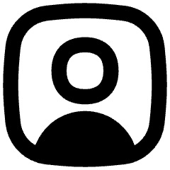 User Square Single Icon from Flex Remix Set