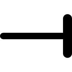 End Point Vertical Bar Icon from Flex Remix Set