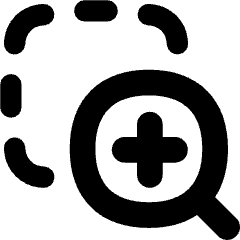 Zoom In Area Icon from Flex Remix Set