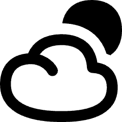 Sun Cloud Icon from Flex Remix Set