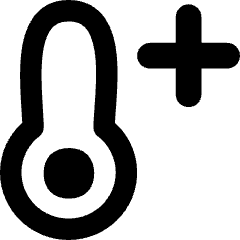 Thermometer Positive Icon from Flex Remix Set