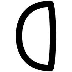 Third Quarter Moon Icon from Flex Remix Set