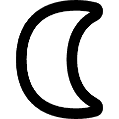 Waning Cresent Moon Icon from Flex Remix Set