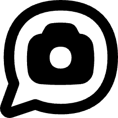 Chat Bubble Camera Oval Icon from Flex Remix Set