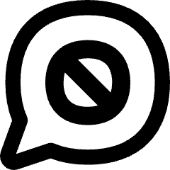 Chat Bubble Oval Block Icon from Flex Remix Set