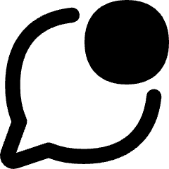 Chat Bubble Oval Notification Icon from Flex Remix Set