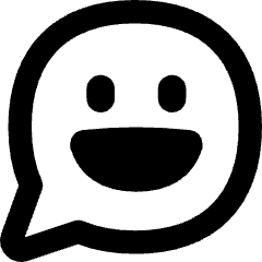 Chat Bubble Oval Smiley 2 Icon from Flex Remix Set