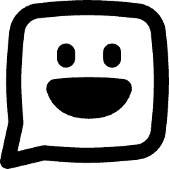 Chat Bubble Square Smiley 2 Icon from Flex Remix Set