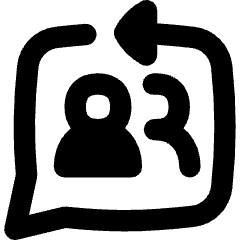 Feedbck Reply Conversation Icon from Flex Remix Set