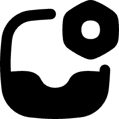 Inbox Setting Bolt Nut Icon from Flex Remix Set