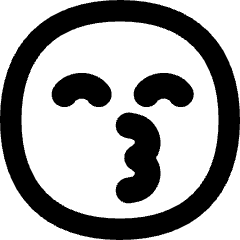 Smiley Emoji Kiss Happy Icon from Flex Remix Set