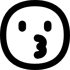 Smiley Kiss Icon from Flex Remix Set