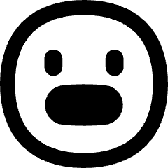 Smiley Scared Icon from Flex Remix Set