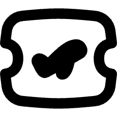 Plane Boarding Pass Icon from Flex Remix Set