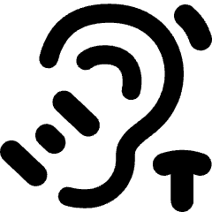 Hearing Telecoil Icon from Flex Remix Set