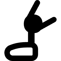 Prosthetic Leg Icon from Flex Remix Set