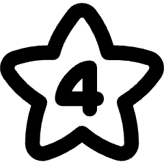 Hotel Four Star Icon from Flex Remix Set